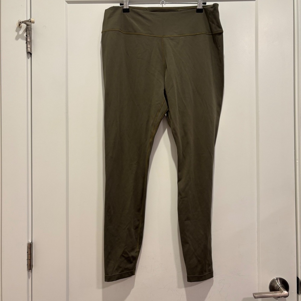 Nike Dri-FIT Womens XL Olive Green High Waisted Performance Leggings Yoga Pants